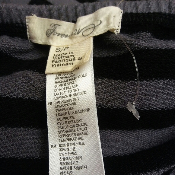 Bodycon Pencil Skirt with Black & Gray Stripes, S - Picture 4 of 4